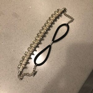 Pink pewter headband